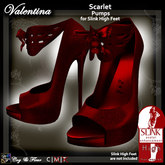 C&F Valentina Scarlet (Slink High) Pumps