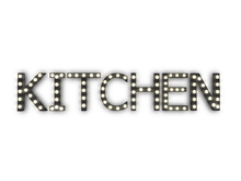 [Px] "KITCHEN" Illuminated Light Bulbs Sign
