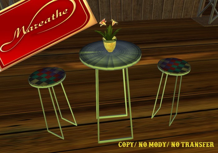.: Mareathe :. Pub Table Stoll Set 2