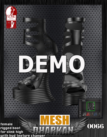 Dharkan - (DEMO) 0066 Female Rigger Boot for Slink