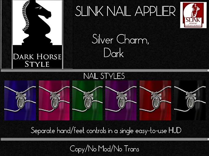 !DHS Nails-Silver Charm, Dark [BOXED]