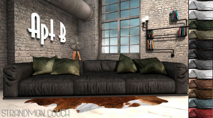Apt B // Strandmon Couch BLACK -PG-