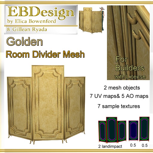EBDesign Golden Room Divider