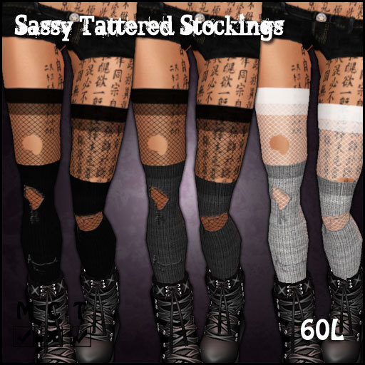 [Sassy Kitty Designs] Sassy Tattered Stockings