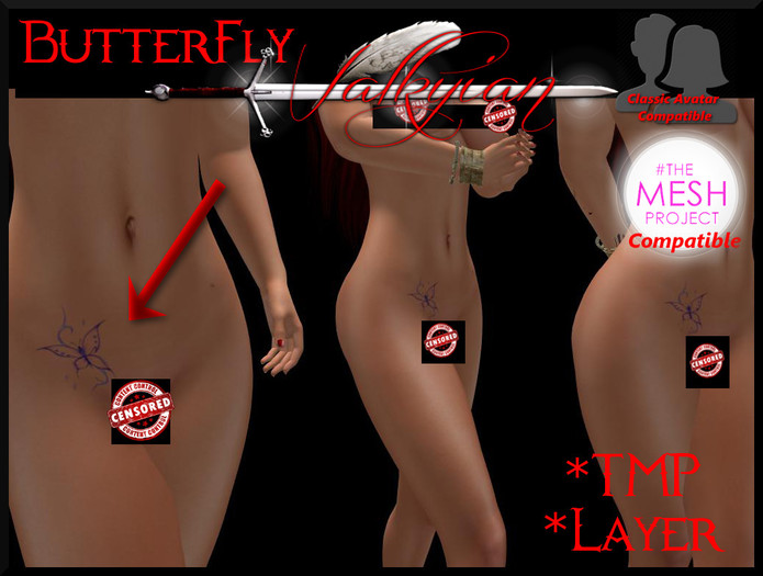 ~Valkyrian~Dramatic ladies (Mesh project) Tattoo