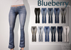 Blueberry flare jeans2