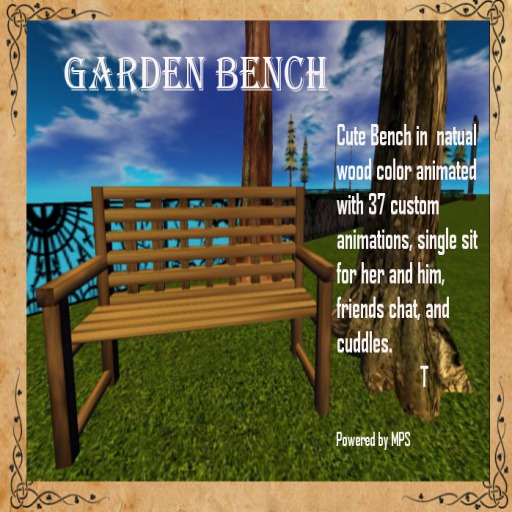 K&J Garden Bench