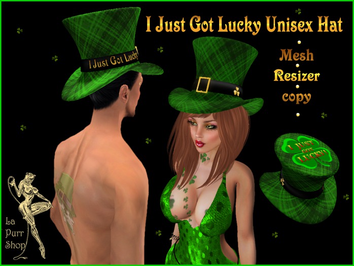 I Just Got Lucky St Patrick's Day Unisex Hat-touch to resize