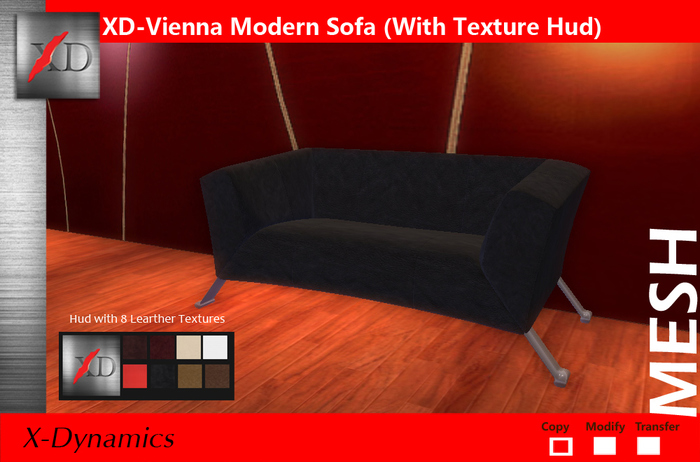 XD Vienna Modern Sofa Boxed 