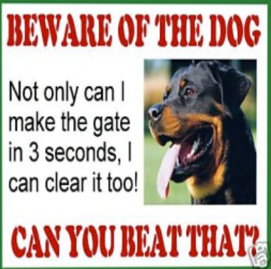 Clear Gate Sign