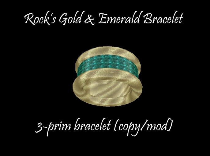 Rock's Gold & Emerald Bracelet