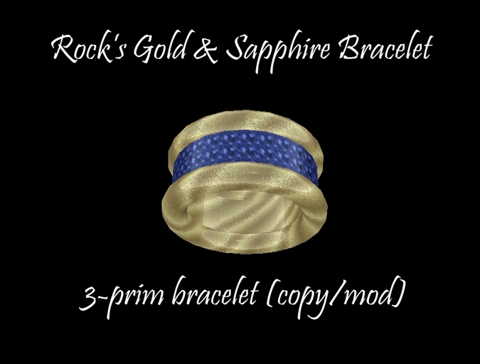 Rock's Gold & Sapphire Bracelet
