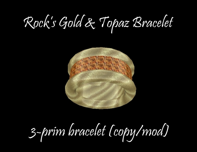 Rock's Gold & Topaz Bracelet