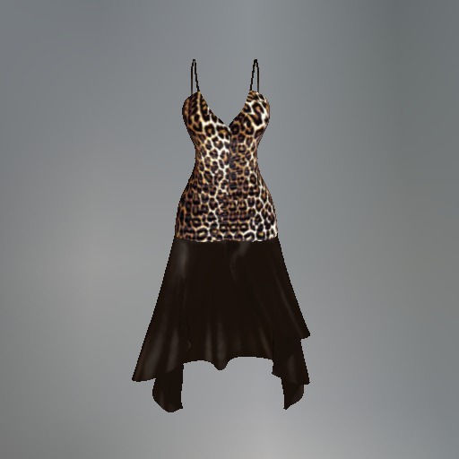 Leopard Ruched Mesh Dress