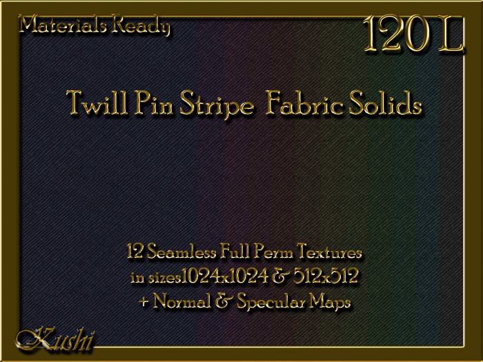 Second Life Marketplace - Twill Pin Stripe Solid Seamless Textures ...