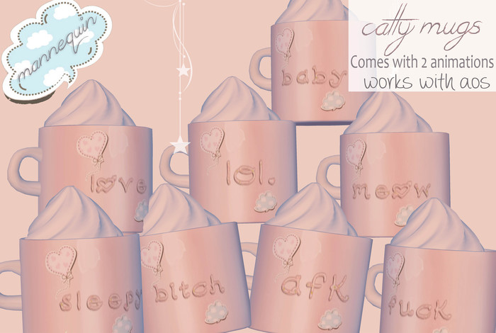 Mannequin ~ Catty Mugs FATPACK