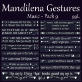 Mandilena Gestures - Music - Pack 9