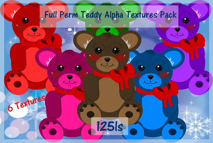 Full Perm Teddy Alpha textures Pack