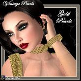 C&F Vintage Pearls Jewelry Set - Gold