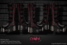 [Etchaflesh] Tartan Mens Riot Boots - CLASSIC