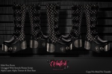 [Etchaflesh] Jabberwocky Mens Riot Boots - CLASSIC