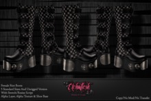 [Etchaflesh] Jabberwocky Womens Riot Boots - CLASSIC