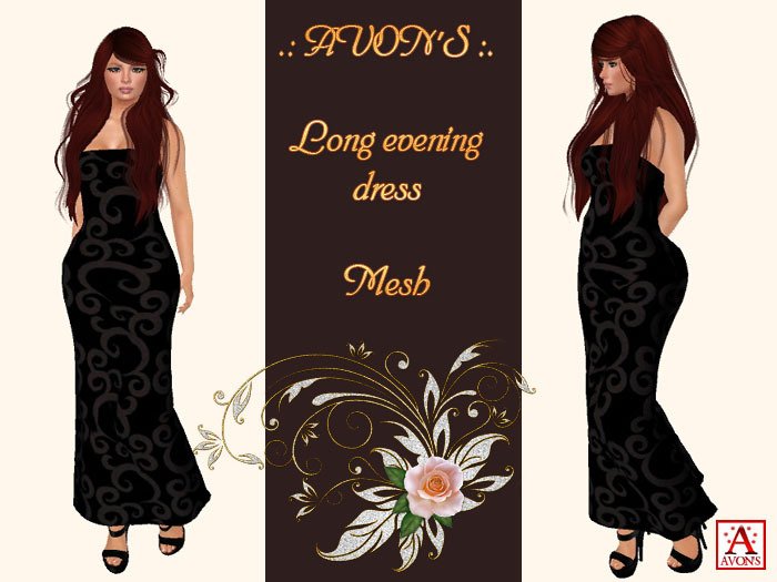 .: AVON'S :. Long evening dress - Mesh