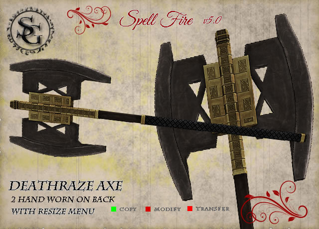 ::SG Design:: (worn) Deathraze Axe SF