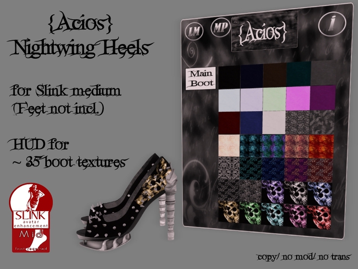 DISCOUNT {Acios} Nightwing Heels