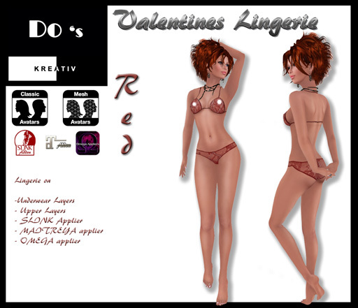 .:Do's:. Lingerie Red Valentines 