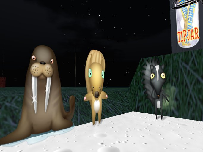 FUNNY ANIMAL TIPJAR  WALRUS