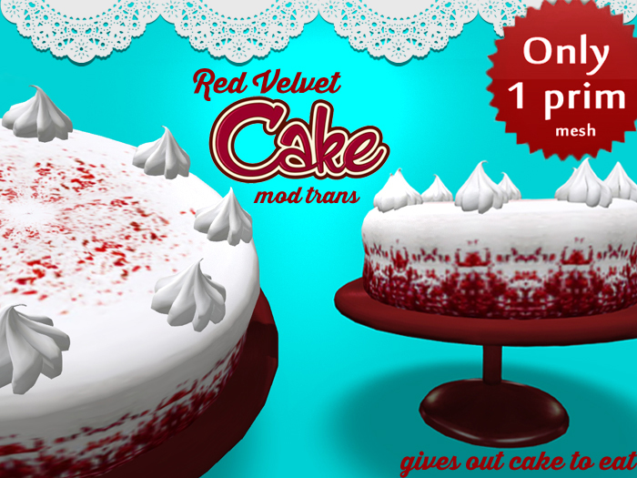 Red Velvet Cake - ONLY 1 PRIM MESH