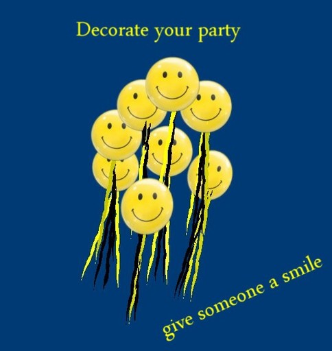 Smiley Balloons / Luftballon mit smileys