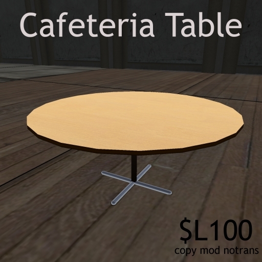 Vintage Alley Cafeteria Table
