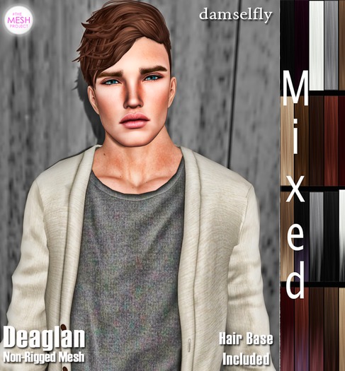 *~*Damselfly*~*Deaglan Non-Rigged Mesh Mixed Pack