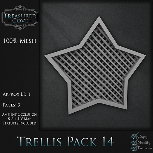 -TC- Trellis Pack 14 Mesh 50% Discount!!