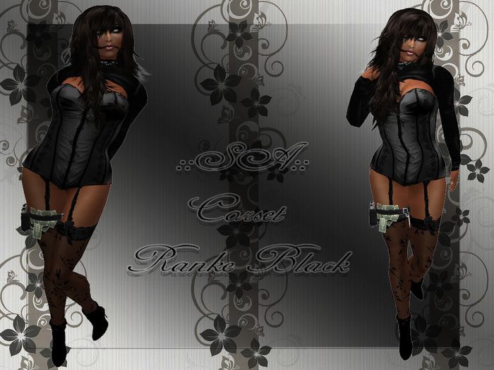 ::SA:: Corset Ranke black