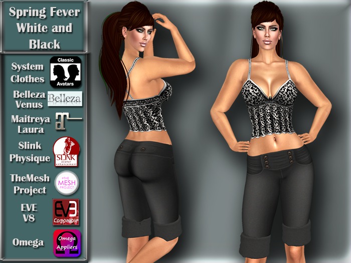 [TKS] Basics - Spring Fever White and Black