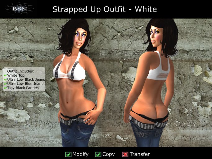 BSN Strapped Up Outfit - White