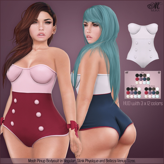 *MUKA* Pinup Bodysuit