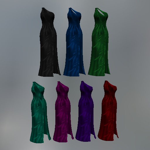 Sequin Fronds Mesh Dress (Fatpack)