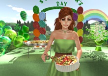 Aphrodite St Patricks "Spinach Shamrock Pasta"