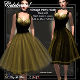 C&F Celebrate Vintage Party Dress - Black/Red