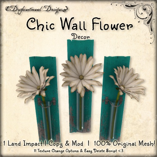 [DDD] Chic Wall Flower Decor