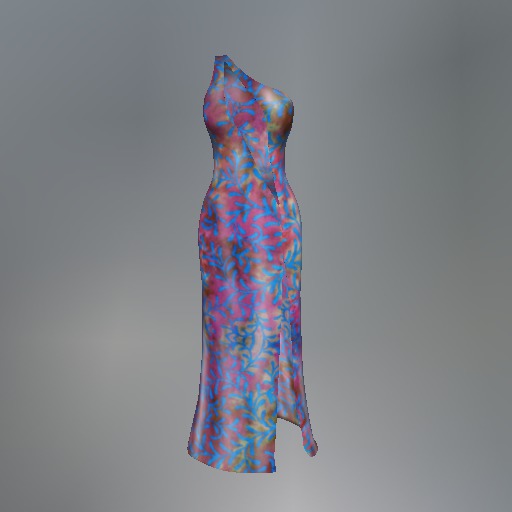 Blue Tropical Mesh Dress box