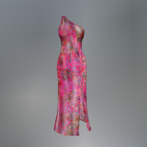 Pink Tropical Mesh Dress