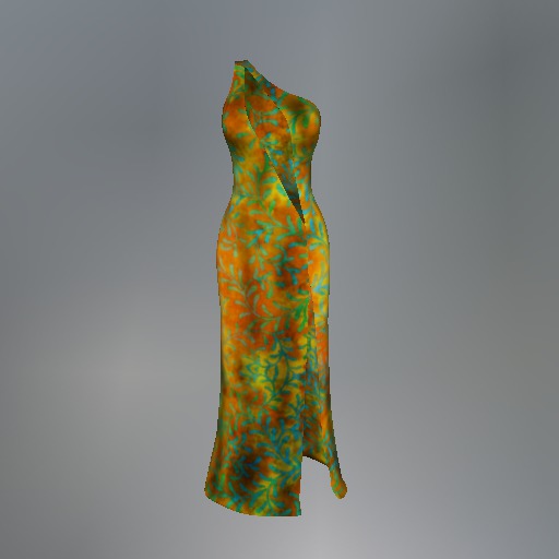 Green Tropical Mesh Dress box