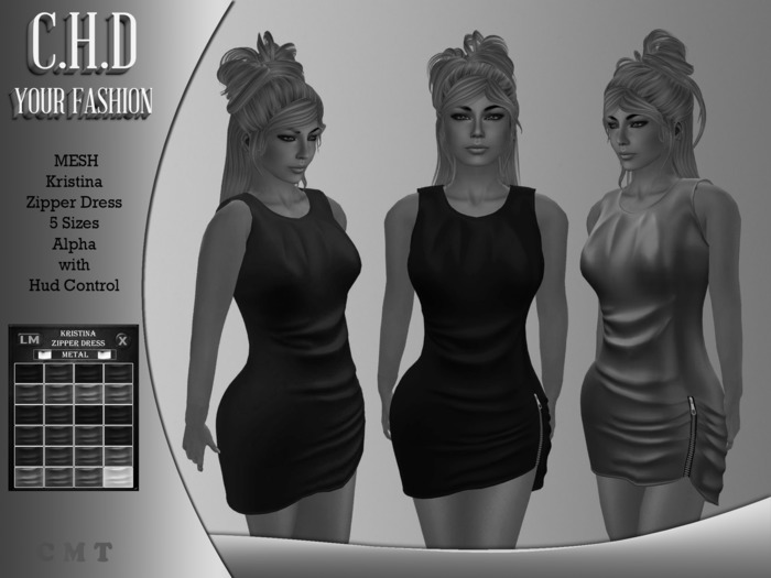 Demo [C.H.D] Kristina Zipper Dress