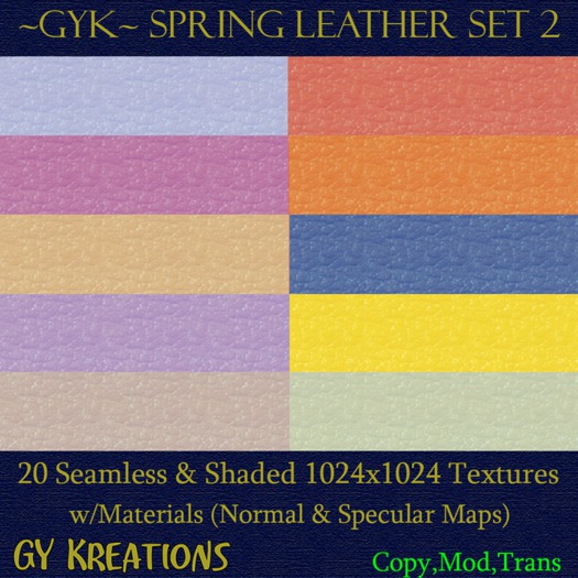 Spring Leather Textures S2