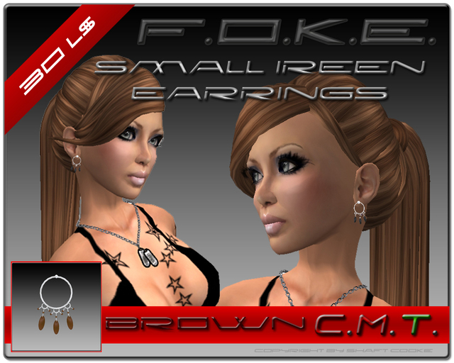 F.O.K.E. Small Ireen Earrings Brown